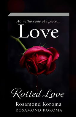 A dark and moody digital book cover design titled 'Rotten Love'
