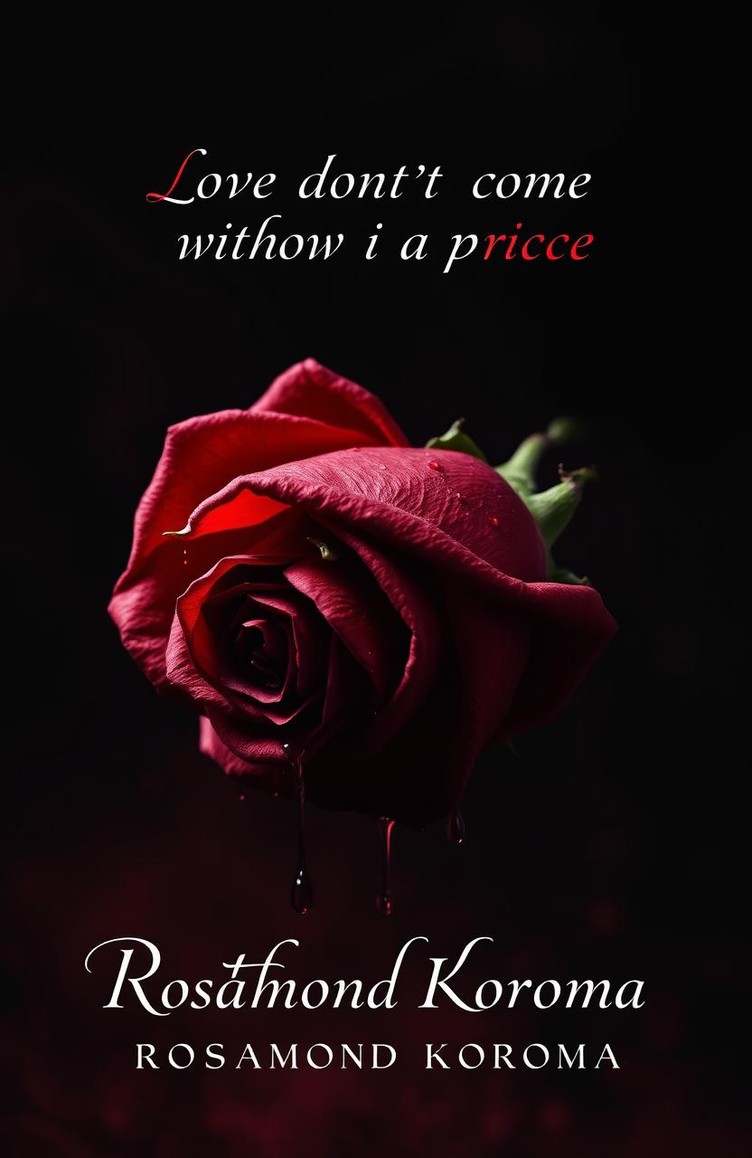 A dark and moody digital book cover design titled 'Rotten Love'