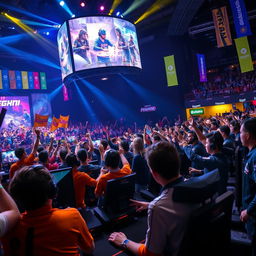 An exciting scene of a Bgmi esports tournament showcasing intense gameplay