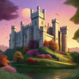 A high-quality digital art depicting Arundel Castle, a medieval castle located in England, reimagined in an Indian setting