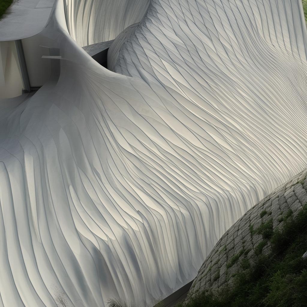 A roof with a creative and sophisticated curved design