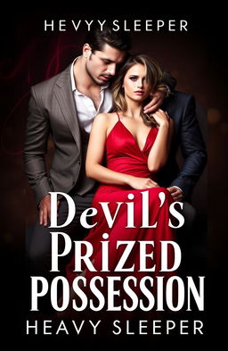 A stunning book cover design for 'Devil's Prized Possession' by HeavySleeper featuring two couples in a passionate embrace