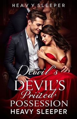 A stunning book cover design for 'Devil's Prized Possession' by HeavySleeper featuring two couples in a passionate embrace