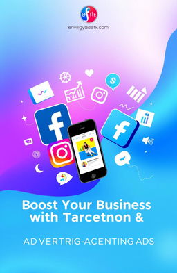 A modern digital marketing design showcasing Facebook and Instagram ads services