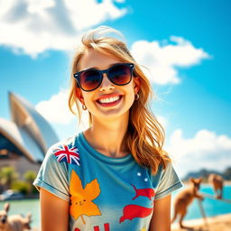 A vibrant and engaging Facebook profile picture featuring an Australian theme