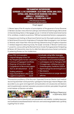 Final report of the Kecamatan Supervisors for the Governor and Vice Governor elections in Central Java, as well as the Regent and Vice Regent elections in Banjarnegara in 2024