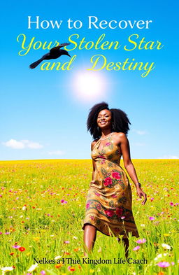 A vibrant ebook cover for 'How to Recover Your Stolen Star and Destiny' by Nekesa The Kingdom Life Coach