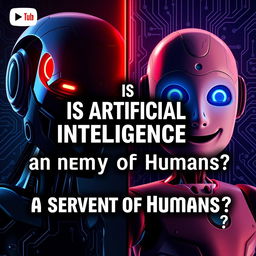 A thought-provoking YouTube video cover image featuring a split design