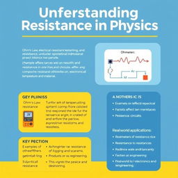 An informative A4 poster on the topic of physics resistance, featuring a clean and modern design