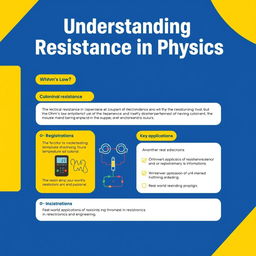 An informative A4 poster on the topic of physics resistance, featuring a clean and modern design