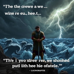 A philosophical scene depicting the theme of caution when facing evil or challenging foes