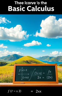 A picturesque landscape depicting the concept of basic calculus
