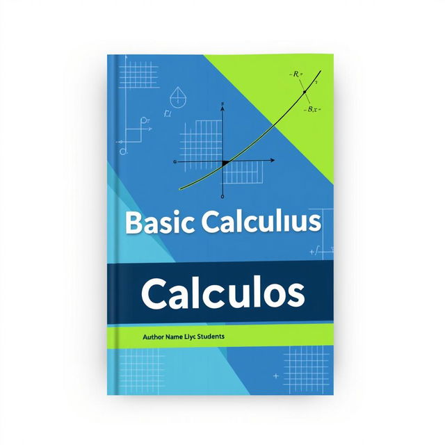 A visually appealing book cover design for a textbook on basic calculus