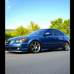 A modified 2007 Kia Magentis featuring a sleek and stylish 18-inch rim