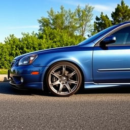 A modified 2007 Kia Magentis featuring a sleek and stylish 18-inch rim
