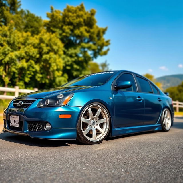 A modified 2007 Kia Magentis featuring a sleek and stylish 18-inch rim