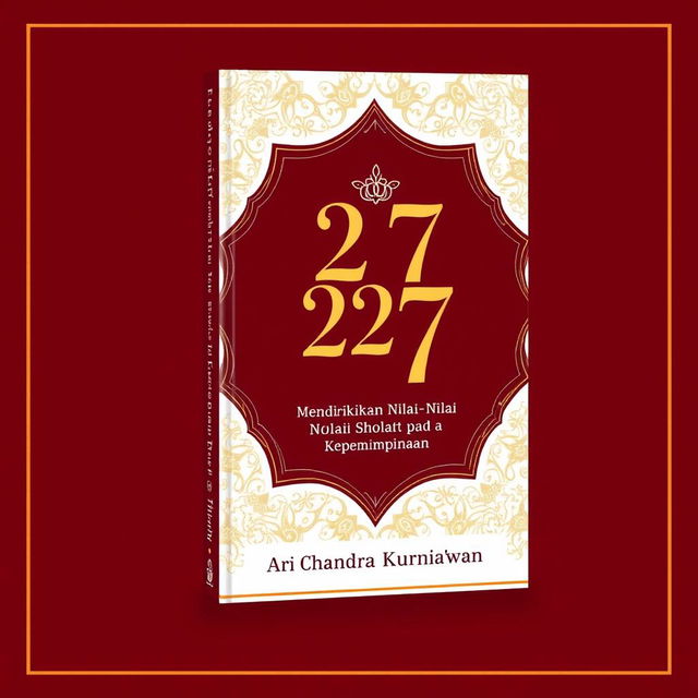 A book cover design for a book titled '27' with the subtitle 'Mendirikan Nilai-Nilai Sholat pada Kepemimpinan'