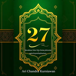 A book cover for '27' with the subtitle 'Mendirikan Nilai-Nilai Sholat pada Kepemimpinan'