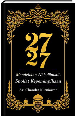 A book cover design for '27' with the subtitle 'Mendirikan Nilai-Nilai Sholat pada Kepemimpinan'