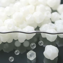 Calcium alginate hydrogel beads are utilized in the treatment of uranium-containing wastewater due to their unique properties that enable effective adsorption of heavy metals
