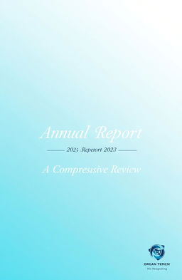 A professional and visually appealing cover page for a report
