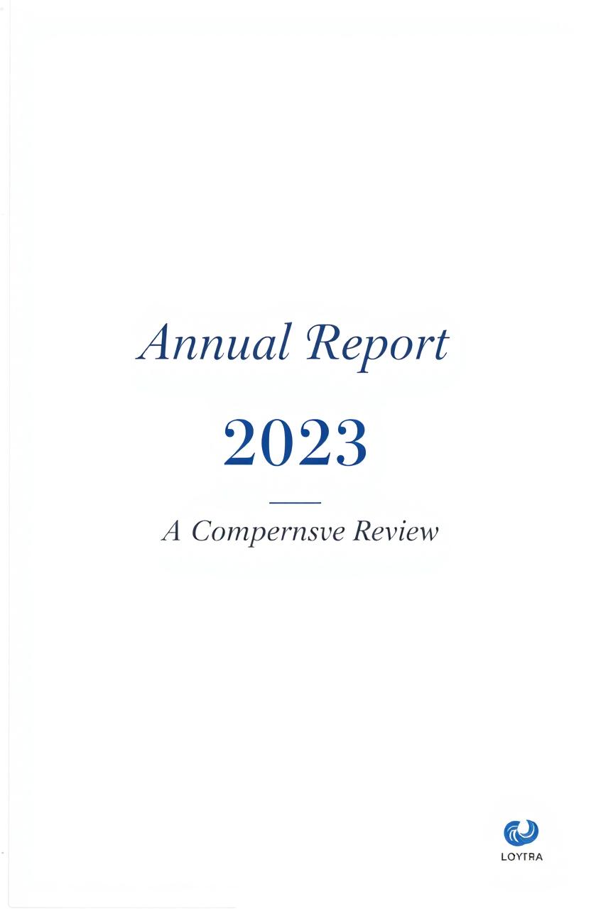A professional and visually appealing cover page for a report