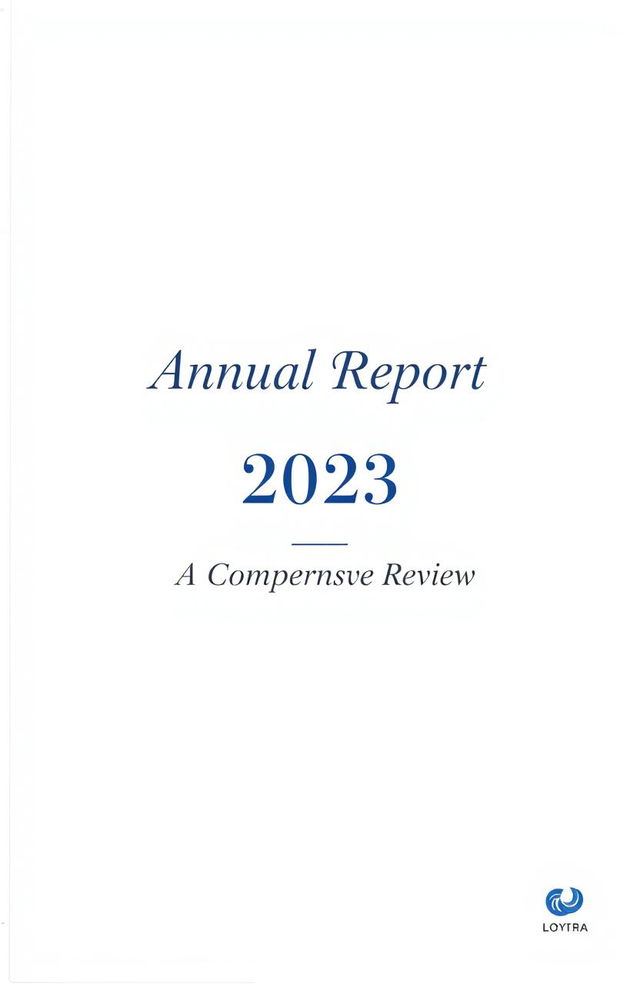 A professional and visually appealing cover page for a report