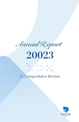 A professional and visually appealing cover page for a report