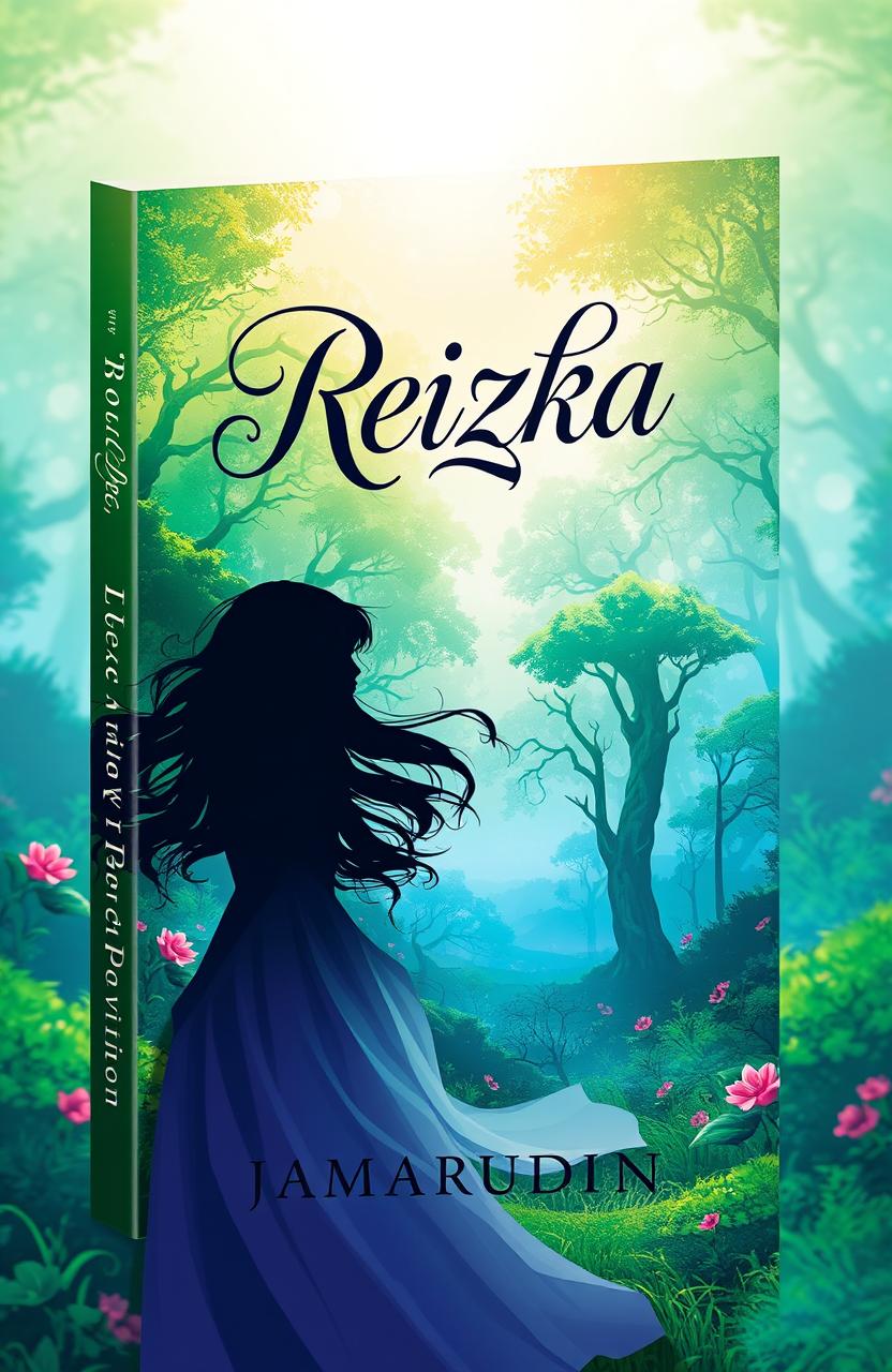 A captivating book cover design for the novel 'Reizka' by Jamarudin