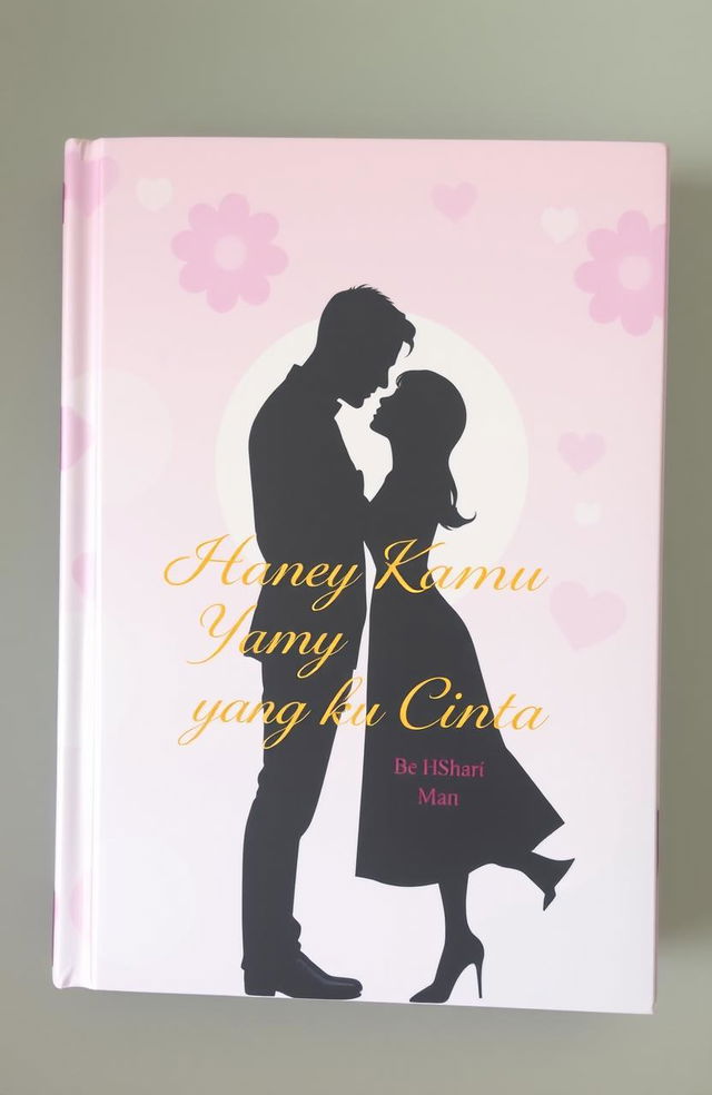 A book cover for *Hanya Kamu yang Ku Cinta* featuring the silhouettes of a handsome man and a sweet woman standing closely together, gazing at each other with love