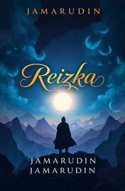A book cover design for a novel titled 'Reizka' by author Jamarudin