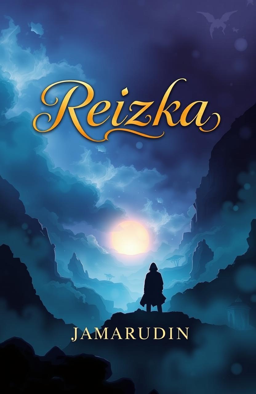 A book cover design for a novel titled 'Reizka' by author Jamarudin