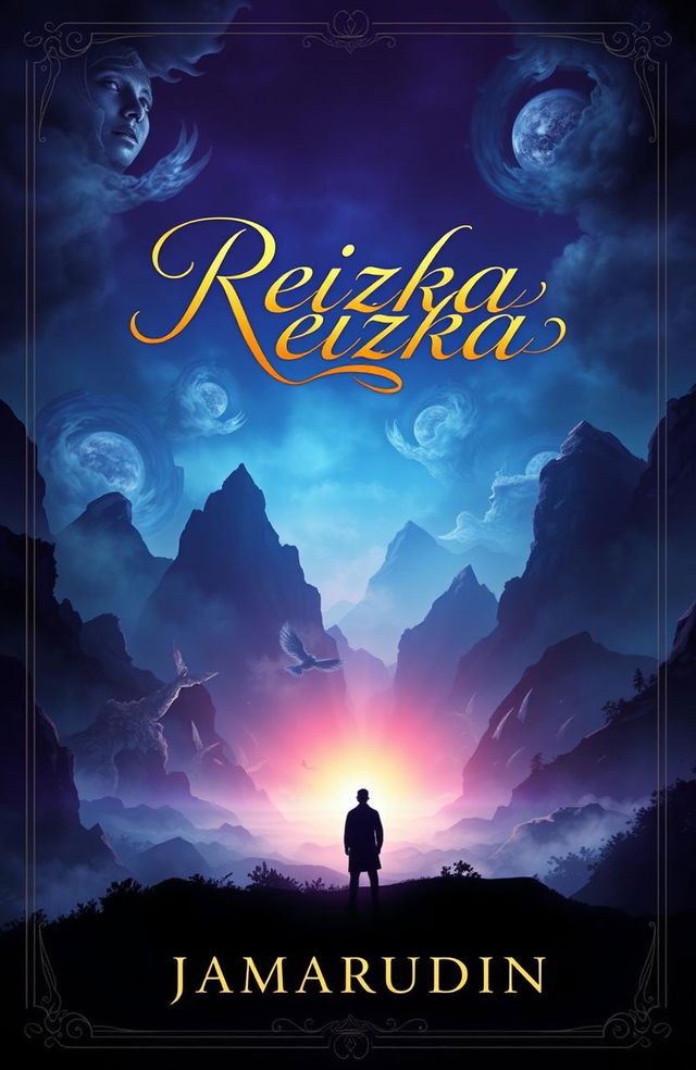 A book cover design for a novel titled 'Reizka' by author Jamarudin