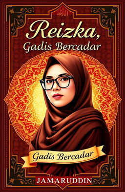 Cover design for the novel titled "Reizka, Gadis Bercadar" by Jamarudin