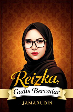 Cover design for the novel titled "Reizka, Gadis Bercadar" by Jamarudin