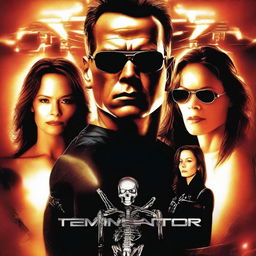 A high-quality digital art poster for a film titled 'Terminator: Nemesis'