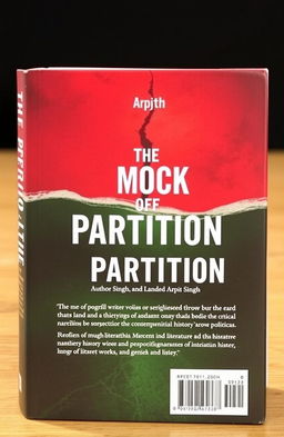 The book titled 'The Mock Voice of Partition' by Arpit Singh is an insightful exploration of the socio-political landscape during the partition of India, focusing on the perspectives of various stakeholders