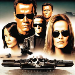 A high-quality digital art poster for a film titled 'Terminator: Nemesis'