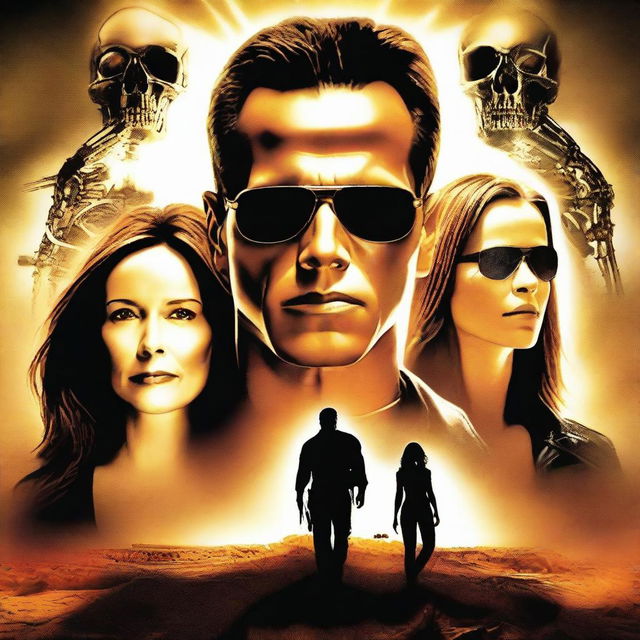 A high-quality digital art poster for a film titled 'Terminator: Nemesis'