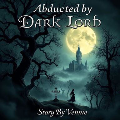 A captivating dark fantasy romance book cover that encapsulates the essence of a separate world