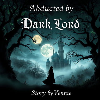 A captivating dark fantasy romance book cover that encapsulates the essence of a separate world