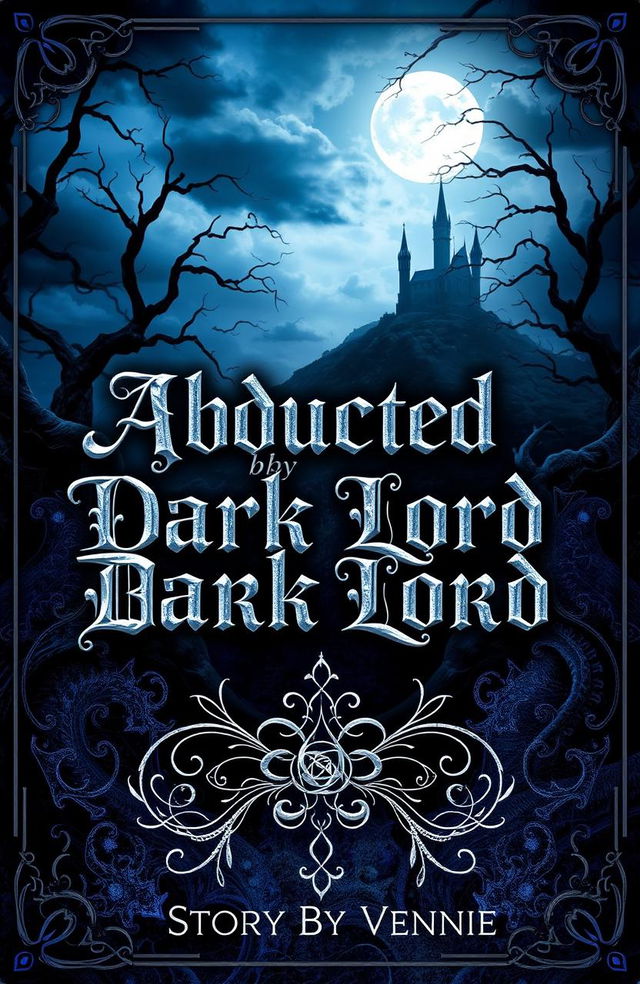 A dark fantasy book cover that captures an ethereal and mysterious world filled with lurking shadows and enchanting elements