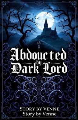 A dark fantasy book cover that captures an ethereal and mysterious world filled with lurking shadows and enchanting elements