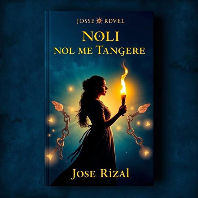 A captivating book cover design for Jose Rizal's novel 'Noli Me Tangere'