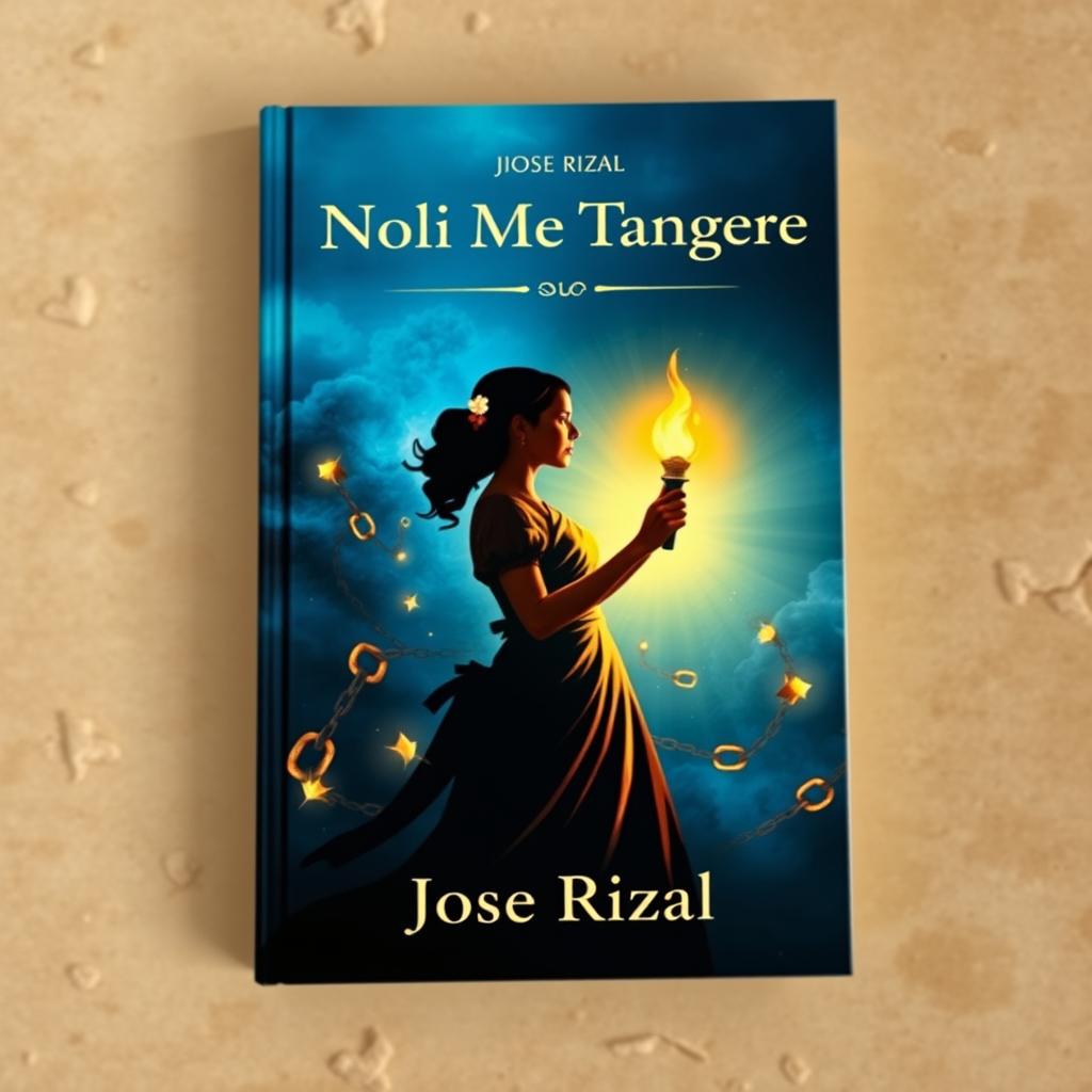 A captivating book cover design for Jose Rizal's novel 'Noli Me Tangere'