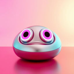 A 3D rendering of a futuristic object featuring a unique and innovative design