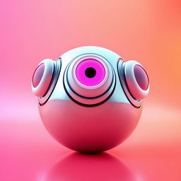 A 3D rendering of a futuristic object featuring a unique and innovative design