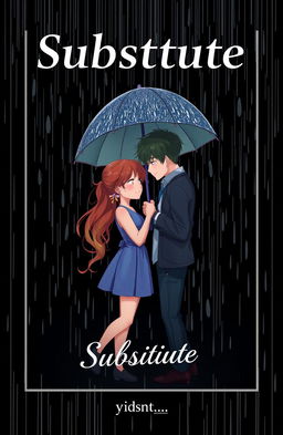 A striking book cover for 'Substitute' featuring vibrant animated illustrations