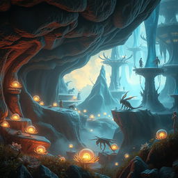 A stunning visual representation of a preternatural scene, featuring elements that evoke a sense of the extraordinary and the mystical