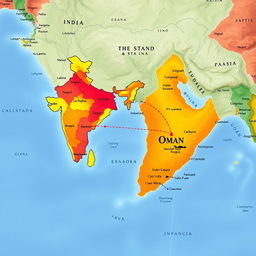 A detailed world map highlighting geographical features and countries, with vibrant colors and clear delineations for each nation
